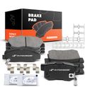 8 Pcs Front & Rear Ceramic Brake Pads with Sensor for Acura CL Honda Accord