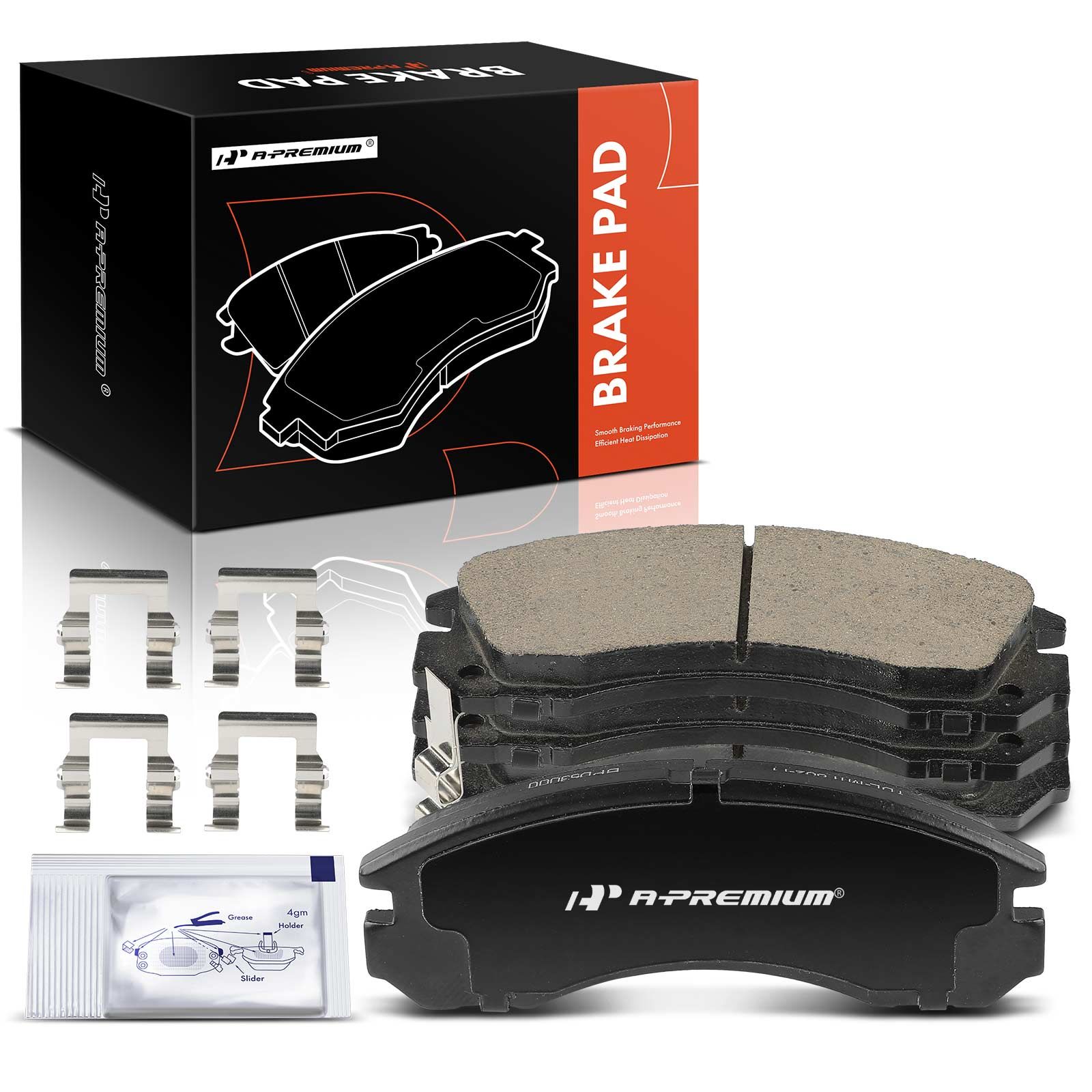 4 Pcs Front Ceramic Brake Pads for 2000 Mitsubishi Montero