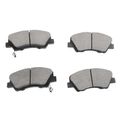 8 Pcs Front & Rear Ceramic Brake Pads with Sensor for Hyundai Accent Kia Rio