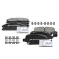 8 Pcs Front & Rear Ceramic Brake Pads for 2013 Ford Police Interceptor Utility