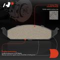 4 Pcs Front Ceramic Brake Pads with Sensor for 1996 Chrysler Sebring