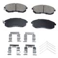 8 Pcs Front & Rear Ceramic Brake Pads with Sensor for 1995 Nissan Altima