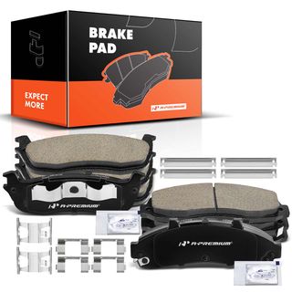 8 Pcs Front & Rear Ceramic Brake Pads for Ford F-150 99-03 Lincoln Blackwood 02