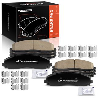 8 Pcs Front & Rear Ceramic Brake Pads for Ford F-250 F-350 Super Duty 2013-2021
