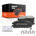 4 Pcs Rear Ceramic Brake Pads with Sensor for Buick Allure Cadillac Chevrolet