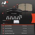 8 Pcs Front & Rear Ceramic Brake Pads with Sensor for 2001 Buick Regal