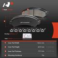 4 Pcs Front Ceramic Brake Pads for 1998 Isuzu Hombre