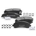 8 Pcs Front & Rear Ceramic Brake Pads with Sensor for 1998 Oldsmobile Bravada