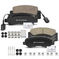 8 Pcs Front & Rear Ceramic Brake Pads for Ram ProMaster 1500 14-21 ProMaster 2500