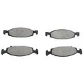 8 Pcs Front & Rear Ceramic Brake Pads with Sensor for Jeep Grand Cherokee 99-02