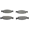 4 Pcs Front Ceramic Brake Pads with Sensor for 2000 Jeep Grand Cherokee