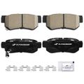 4 Pcs Rear Ceramic Brake Pads with Sensor for 2008 Hyundai Tucson