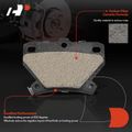 4 Pcs Rear Ceramic Brake Pads with Sensor for 2005 Pontiac Vibe