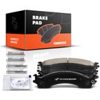 4pcs Front Driver & Passenger Ceramic Brake Pads with Sensor for Dodge Ram 2500 Ram 3500 2000 2001 2002