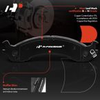 4pcs Front Driver & Passenger Ceramic Brake Pads with Sensor for Dodge Ram 2500 Ram 3500 2000 2001 2002