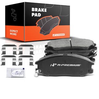 4 Pcs Front Ceramic Brake Pads with Sensor for Hyundai Santa Fe XG300 XG350 Kia