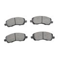 8 Pcs Front & Rear Ceramic Brake Pads for 2017 Jeep Compass