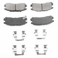 8 Pcs Front & Rear Ceramic Brake Pads with Sensor for 2007 Mitsubishi Galant