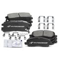 8 Pcs Front & Rear Ceramic Brake Pads with Sensor for 2007 Mitsubishi Galant