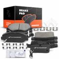 8 Pcs Front & Rear Ceramic Brake Pads with Sensor for 2014 Honda Accord