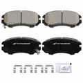 4 Pcs Front Ceramic Brake Pads with Sensor for 2007 Hyundai Tucson