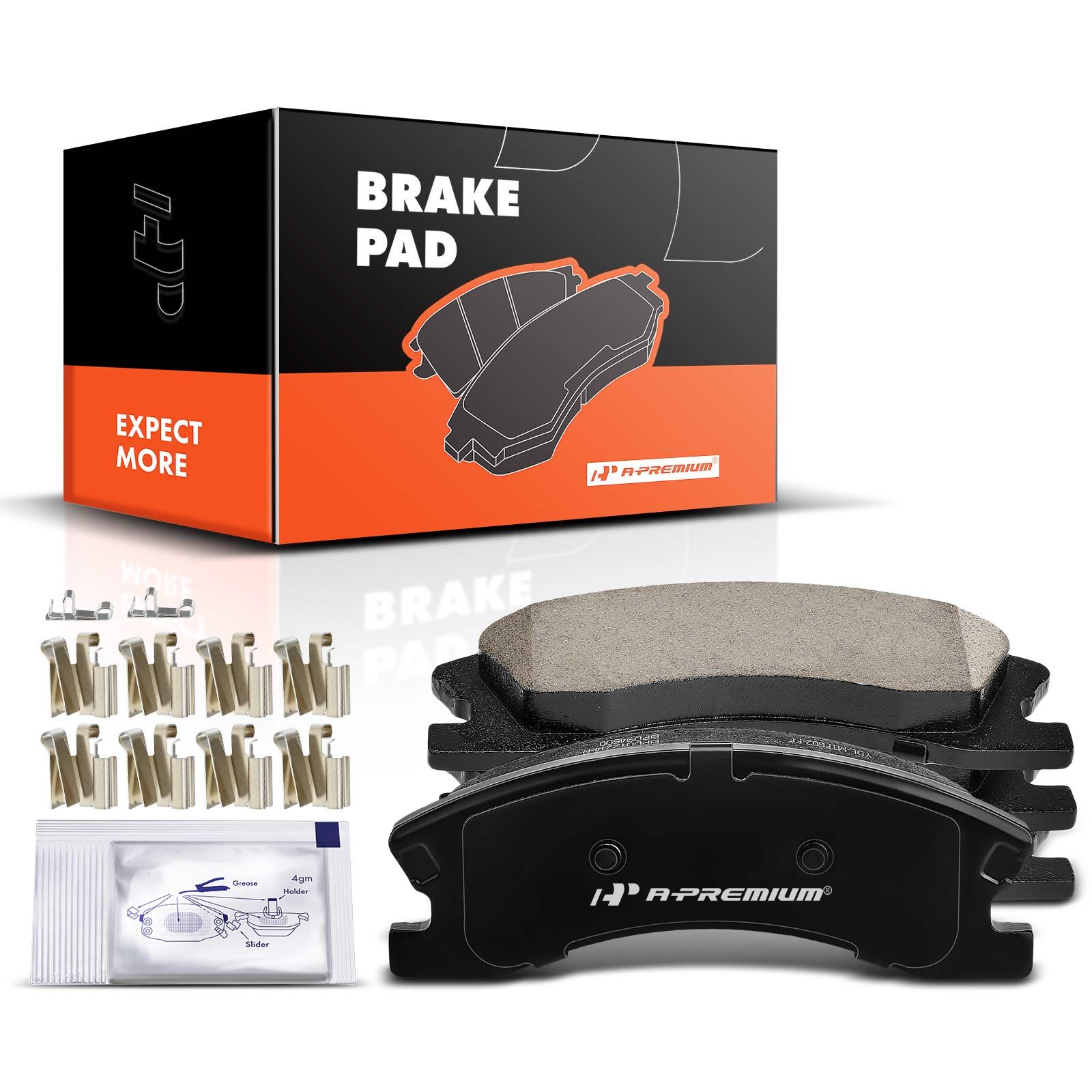 4 Pcs Front Driver & Passenger Ceramic Brake Pads for 2003 Jeep Grand Cherokee