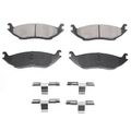 4 Pcs Rear Ceramic Brake Pads for 2010 Dodge Ram 1500