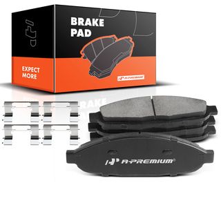 4 Pcs Front Driver & Passenger Ceramic Brake Pads for Chrysler Pacifica 04-08