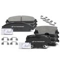 8 Pcs Front & Rear Ceramic Brake Pads with Sensor for 2006 Chrysler 300