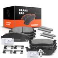 8 Pcs Front & Rear Ceramic Brake Pads with Sensor for 2006-2010 Jeep Commander