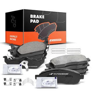 8 Pcs Front & Rear Ceramic Brake Pads for Ford F-150 2004-2008 Lincoln Mark LT