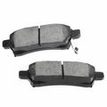 8 Pcs Front & Rear Ceramic Brake Pads with Sensor for Nissan Frontier Xterra