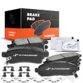 8 Pcs Front & Rear Ceramic Brake Pads with Sensor for Nissan Frontier Xterra