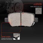 Rear Ceramic Brake Pads for Acura RL 2005-2012 with Mechanical Sensor