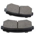 4 Pcs Rear Ceramic Brake Pads with Sensor for 2010 Kia Forte