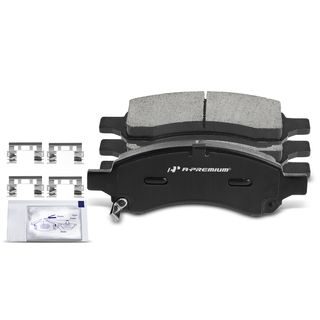 4 Pcs Front Ceramic Brake Pads with Sensor for Chevrolet Traverse SSR Buick