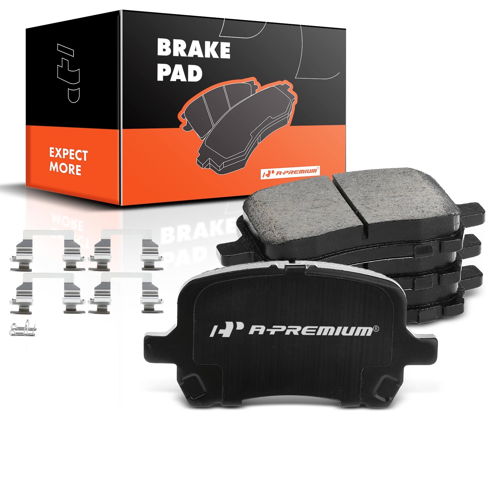 4 Pcs Front Ceramic Brake Pads with Sensor for 2011 Chevrolet Malibu