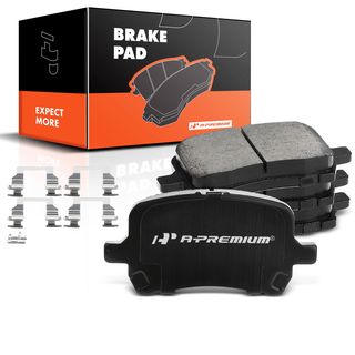 4 Pcs Front Ceramic Brake Pads with Sensor for Chevrolet Cobalt Pontiac Saturn