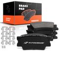 4 Pcs Rear Ceramic Brake Pads for 2009 Pontiac Vibe