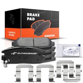 4 Pcs Rear Ceramic Brake Pads with Sensor for Chevrolet Equinox 07-17 GMC