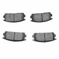 4 Pcs Rear Ceramic Brake Pads with Sensor for 2015 Chevrolet Captiva Sport