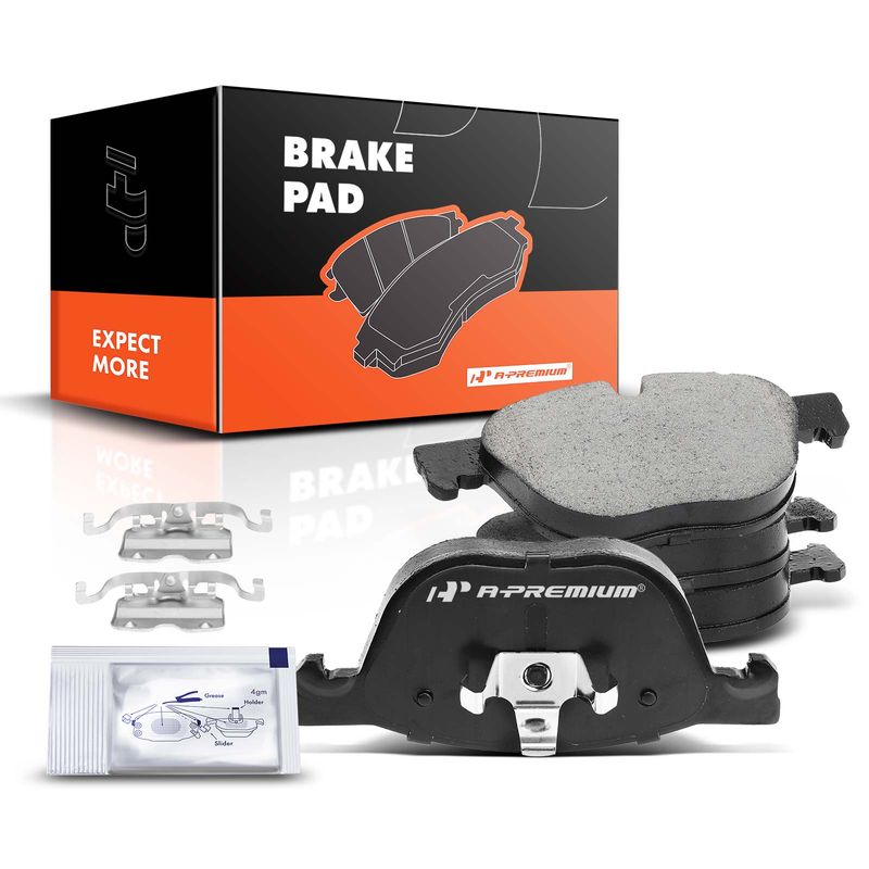 4 Pcs Front Driver & Passenger Ceramic Brake Pads for 2016 BMW X4