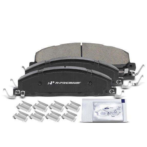 4pcs Rear Driver & Passenger Ceramic Brake Pads with Sensor for Dodge Ram 2500 3500 2009 2010 Ram 2500 11-18 1500