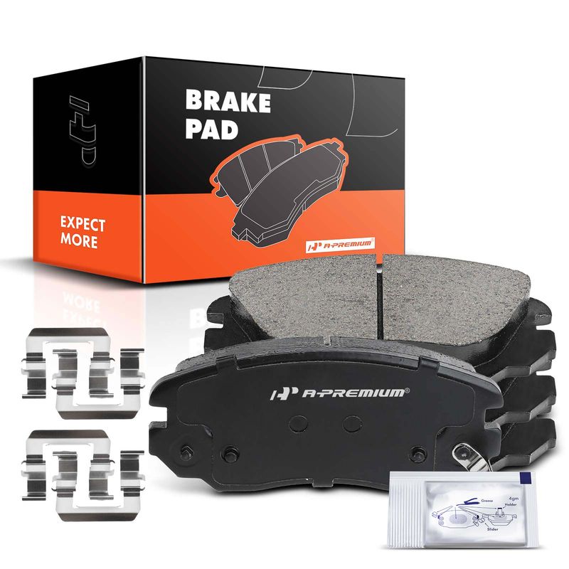 4 Pcs Front Ceramic Brake Pads with Sensor for 2014 Buick LaCrosse