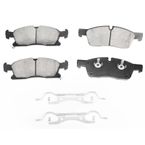 4pcs Front Driver & Passenger Ceramic Brake Pads with Sensor for Dodge Durango 2011-2020 Jeep Grand Cherokee 11-18