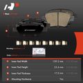 4 Pcs Rear Ceramic Brake Pads for 2012 Volkswagen GTI