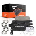 4 Pcs Rear Ceramic Brake Pads with Sensor for 2017 Honda Accord