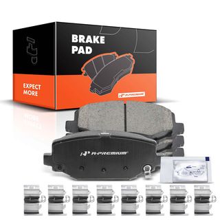 4 Pcs Rear Ceramic Brake Pads with Sensor for Dodge Journey Chrysler Volkswagen