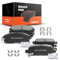 8 Pcs Front & Rear Ceramic Brake Pads with Sensor for Nissan Altima INFINITI