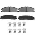 4 Pcs Front Ceramic Brake Pads with Sensor for Ford Explorer Flex Taurus Lincoln